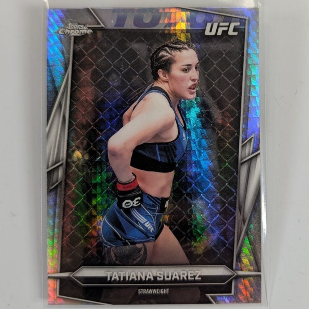 2026 Topps Chrome UFC Tatiana Suarez #92 Prism Refractor Parallel Hobby